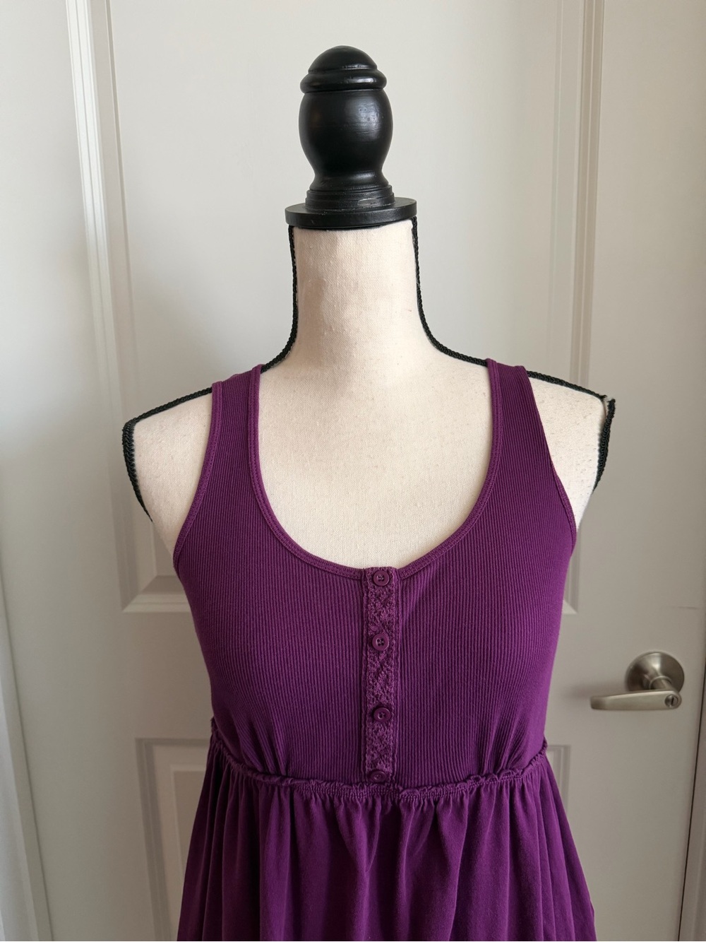 Motherhood Maternity Plum Sleeveless Scoop-Neck Dress - Picture 3 of 7